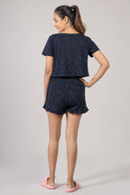 MAdMee Soft Knitted Co-ord Set – Midnight Navy