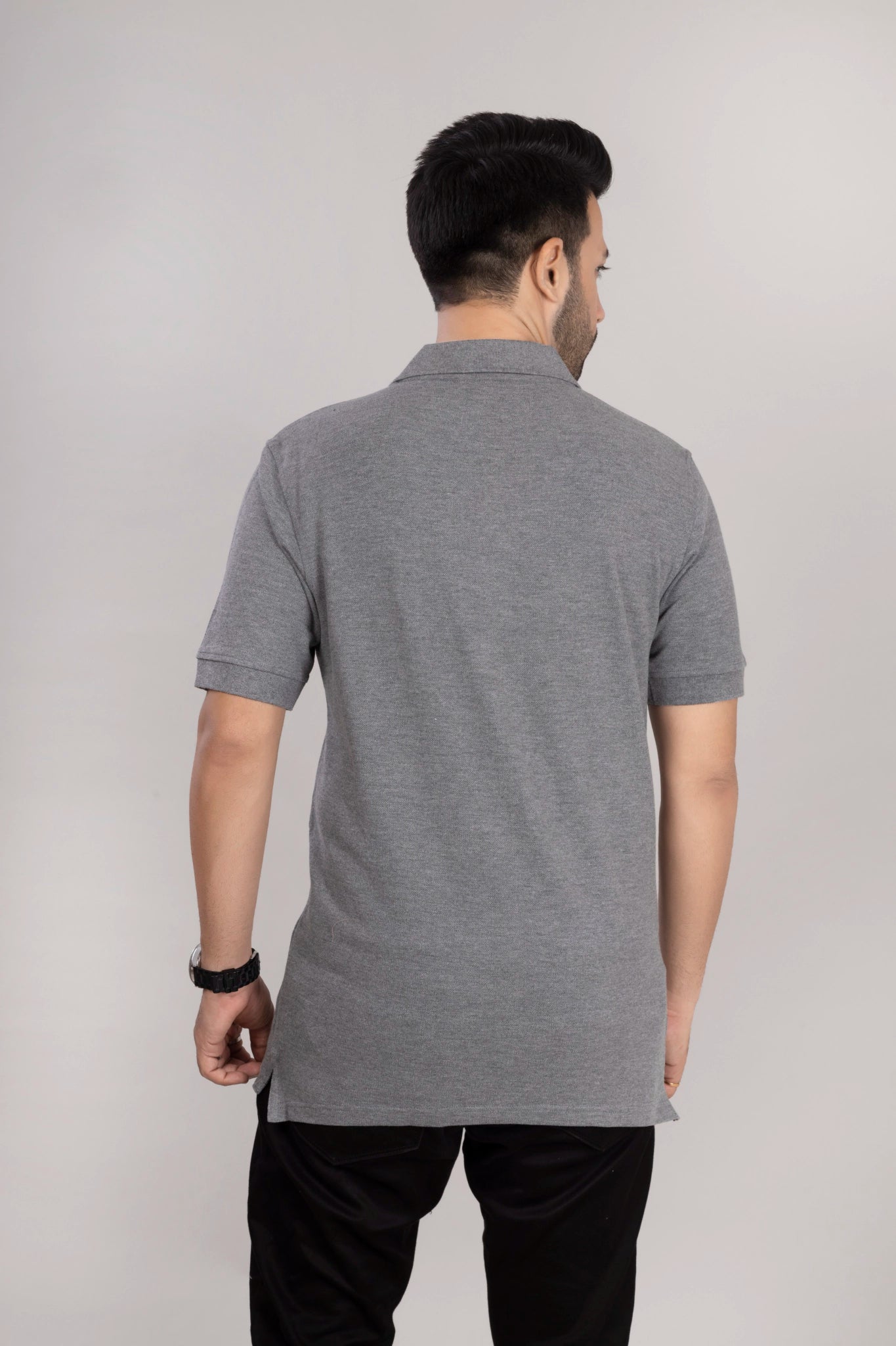MAdMee Ace Polo - Ash Grey Melange
