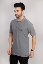 MAdMee Ace Polo - Ash Grey Melange