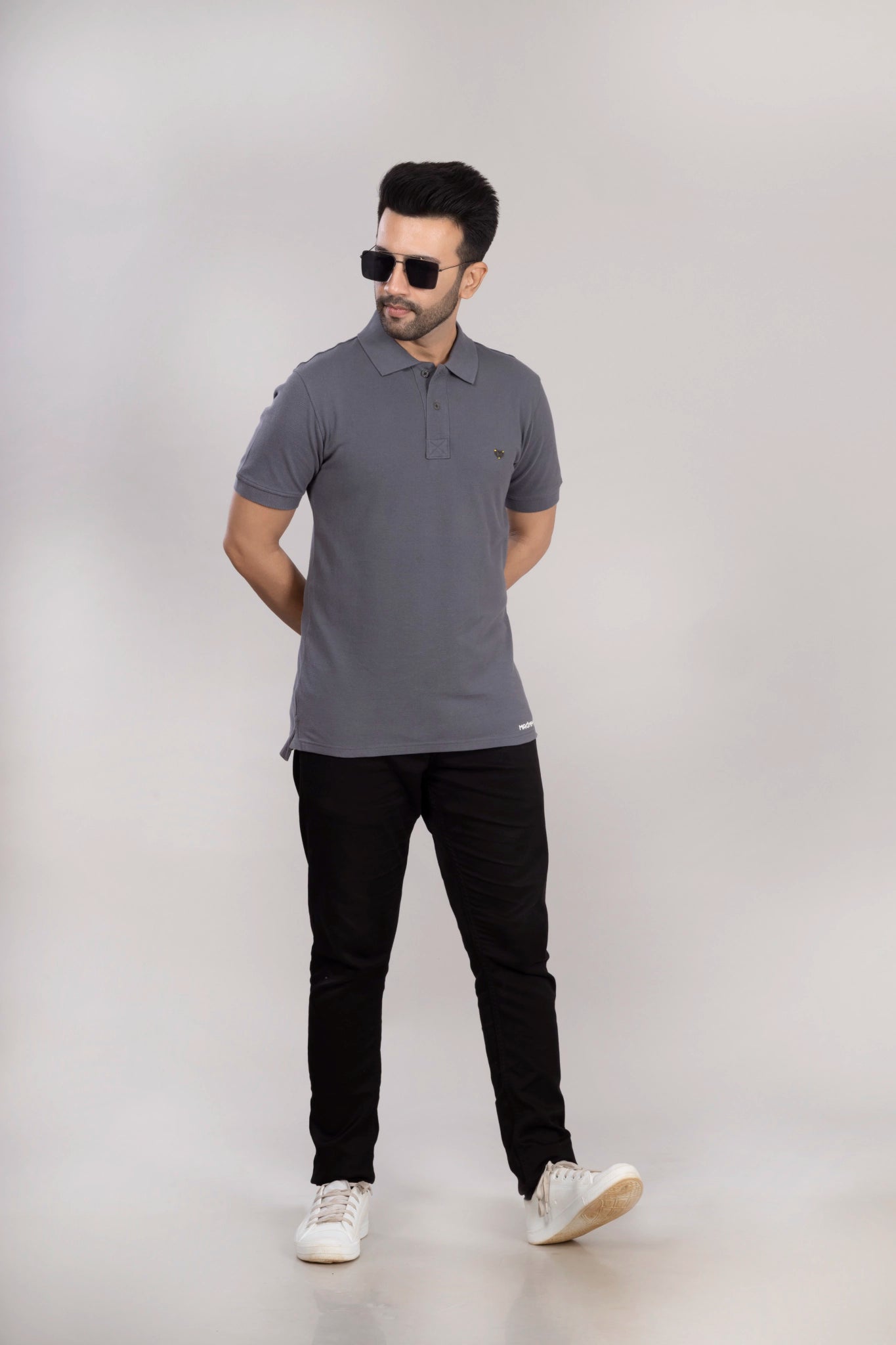 MAdMee Ace Polo - Steel Grey