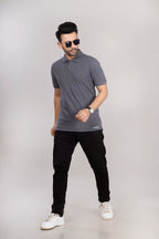 MAdMee Ace Polo - Steel Grey