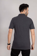 MAdMee Ace Polo - Charcoal Melange