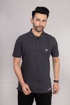 MAdMee Ace Polo - Charcoal Melange