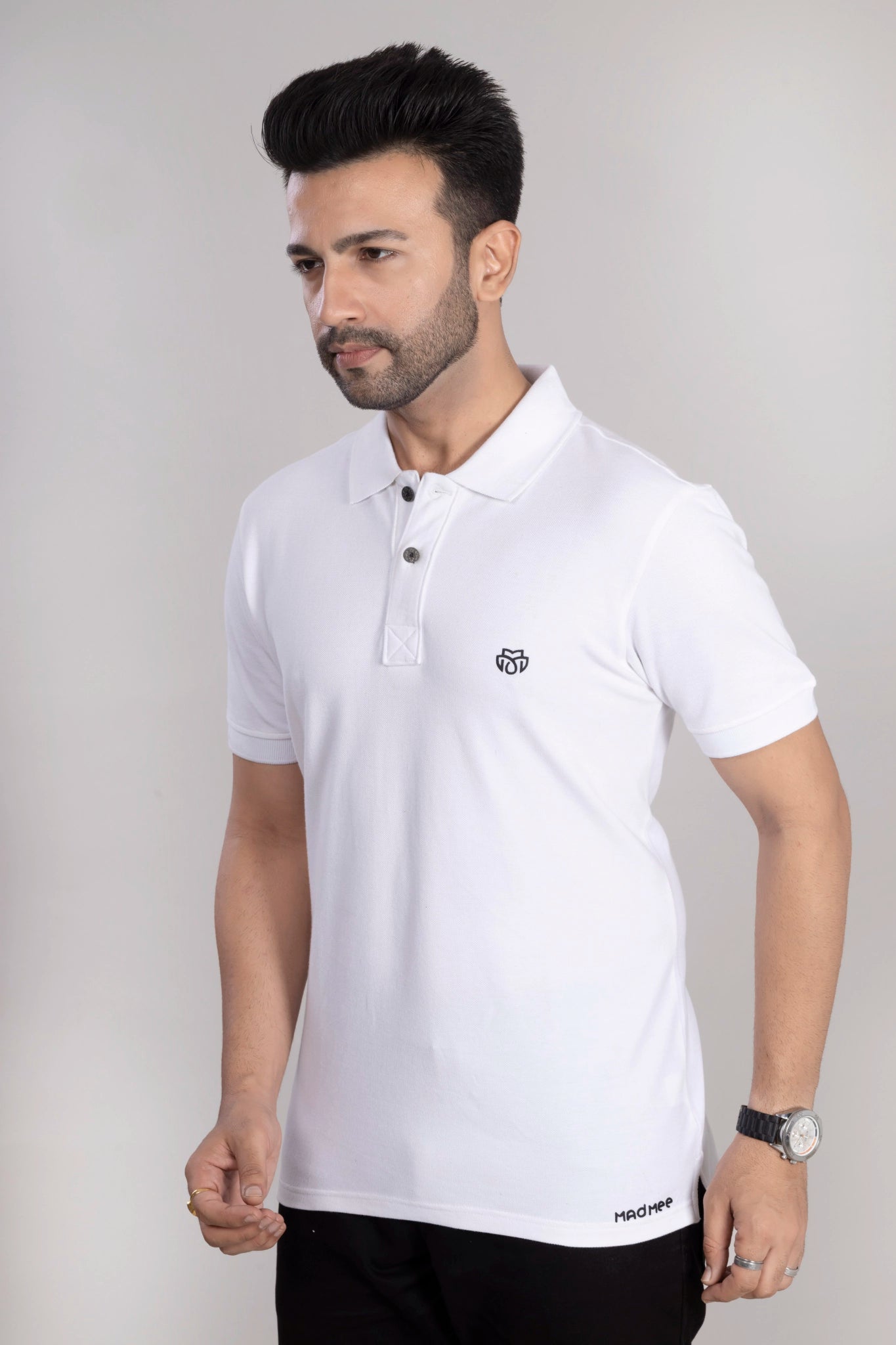 MAdMee Ace Polo - Classy White