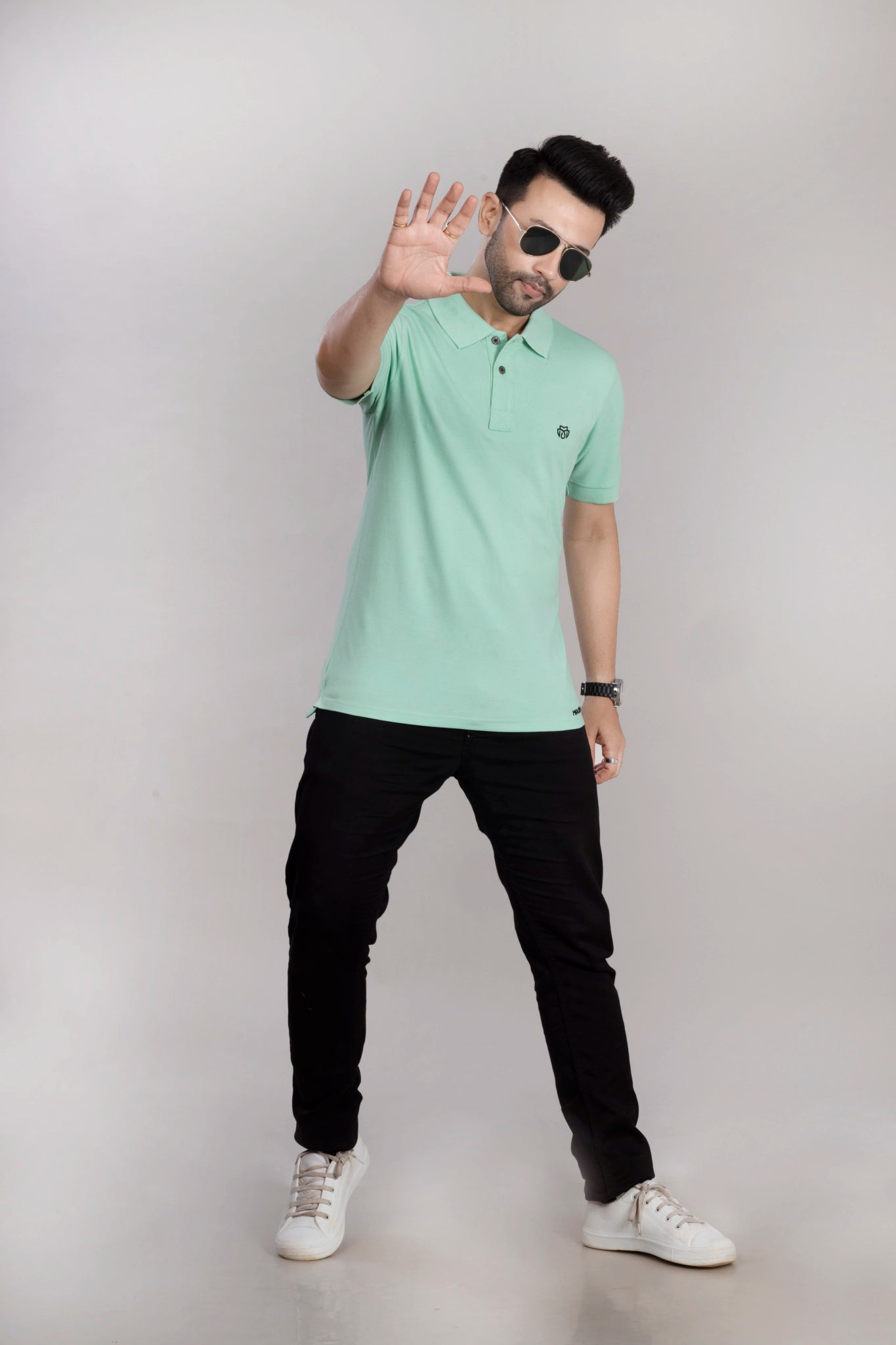 MAdMee Ace Polo - Pistachio Green
