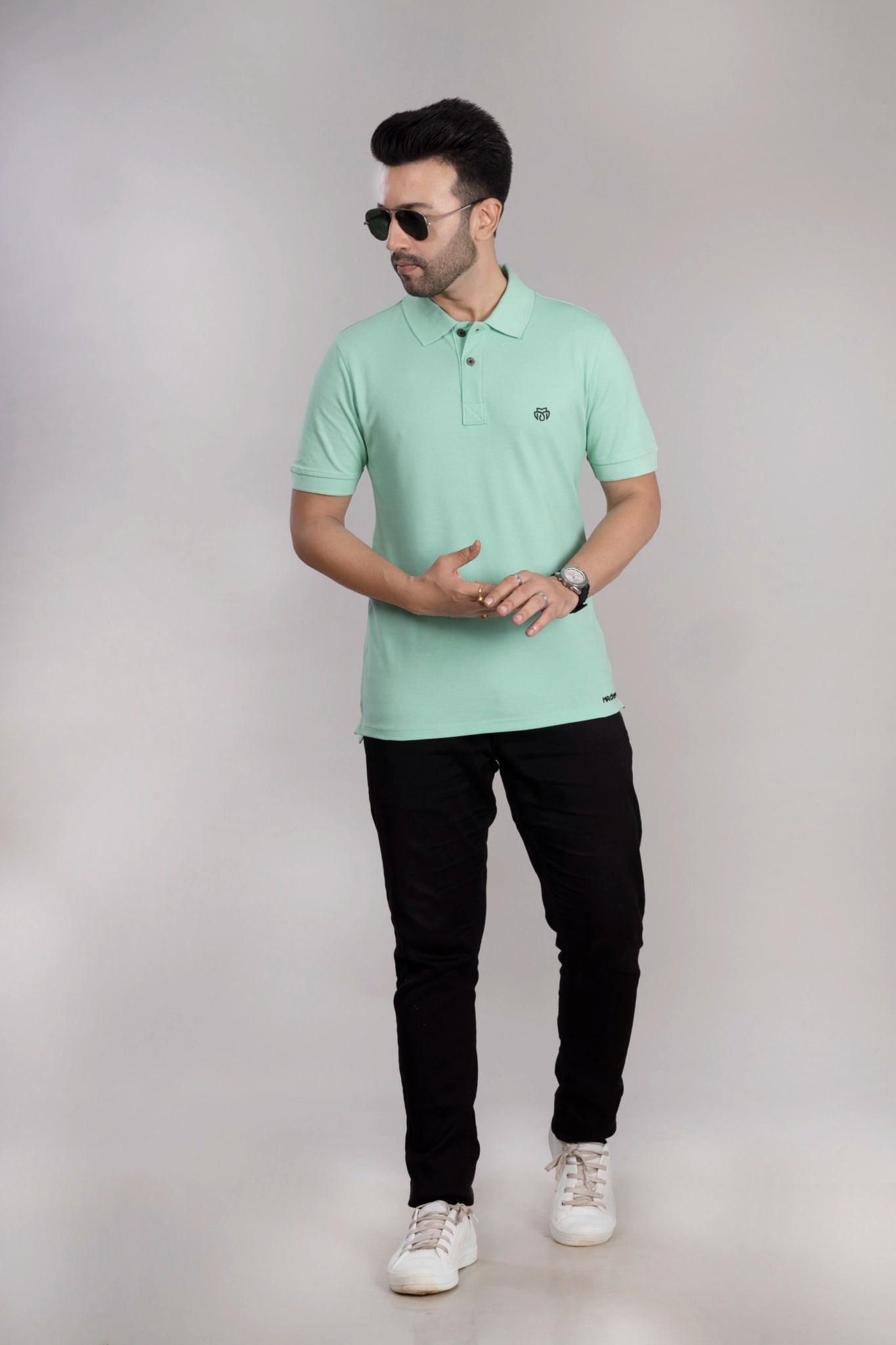 MAdMee Ace Polo - Pistachio Green