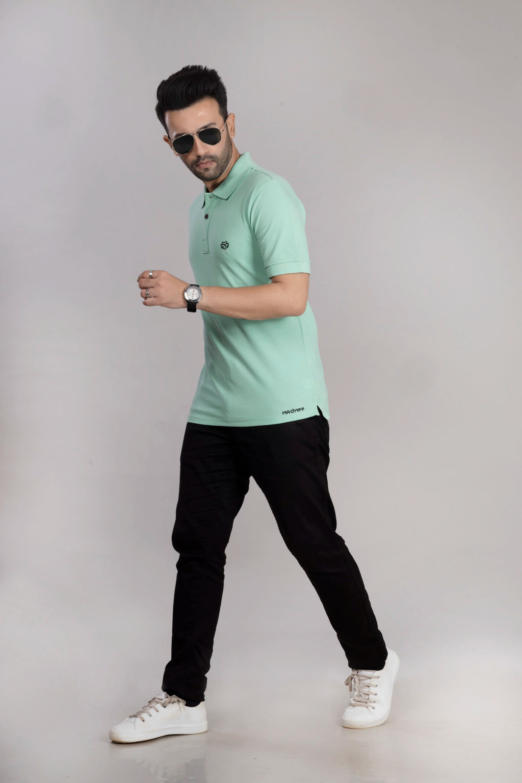 MAdMee Ace Polo - Pistachio Green