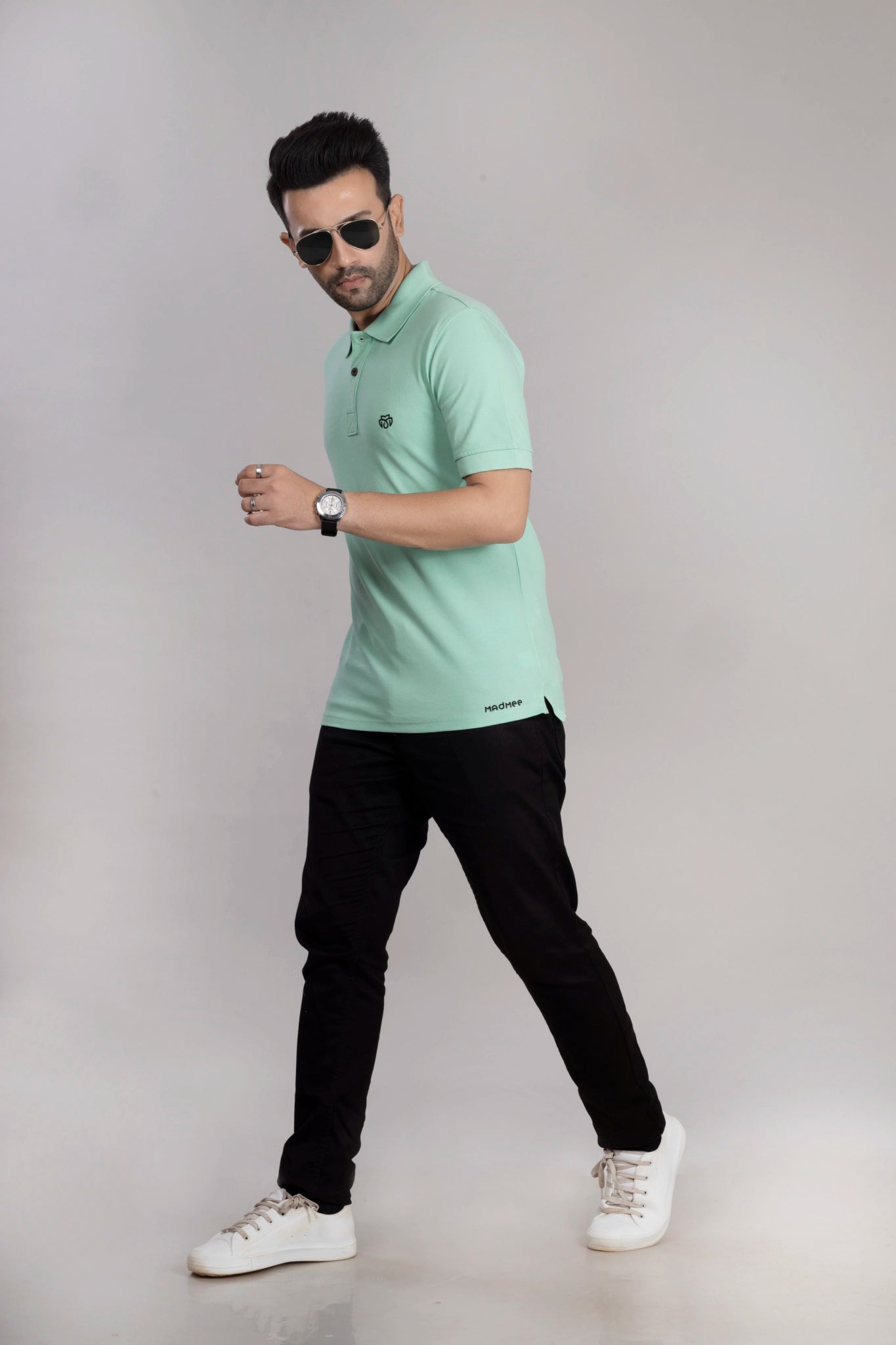 MAdMee Ace Polo - Pistachio Green