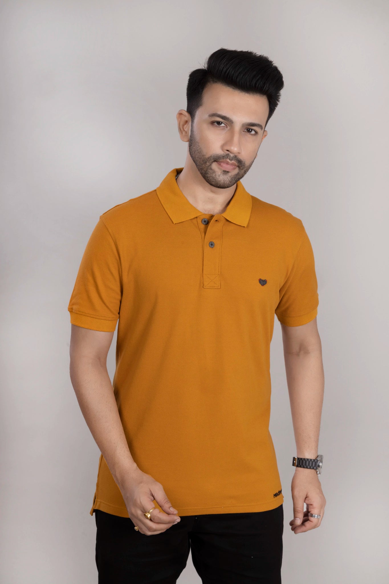 MAdMee Ace Polo - Sunset Mustard