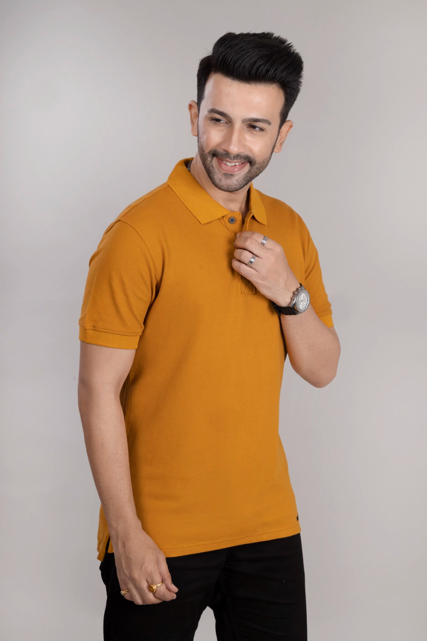 MAdMee Ace Polo - Sunset Mustard