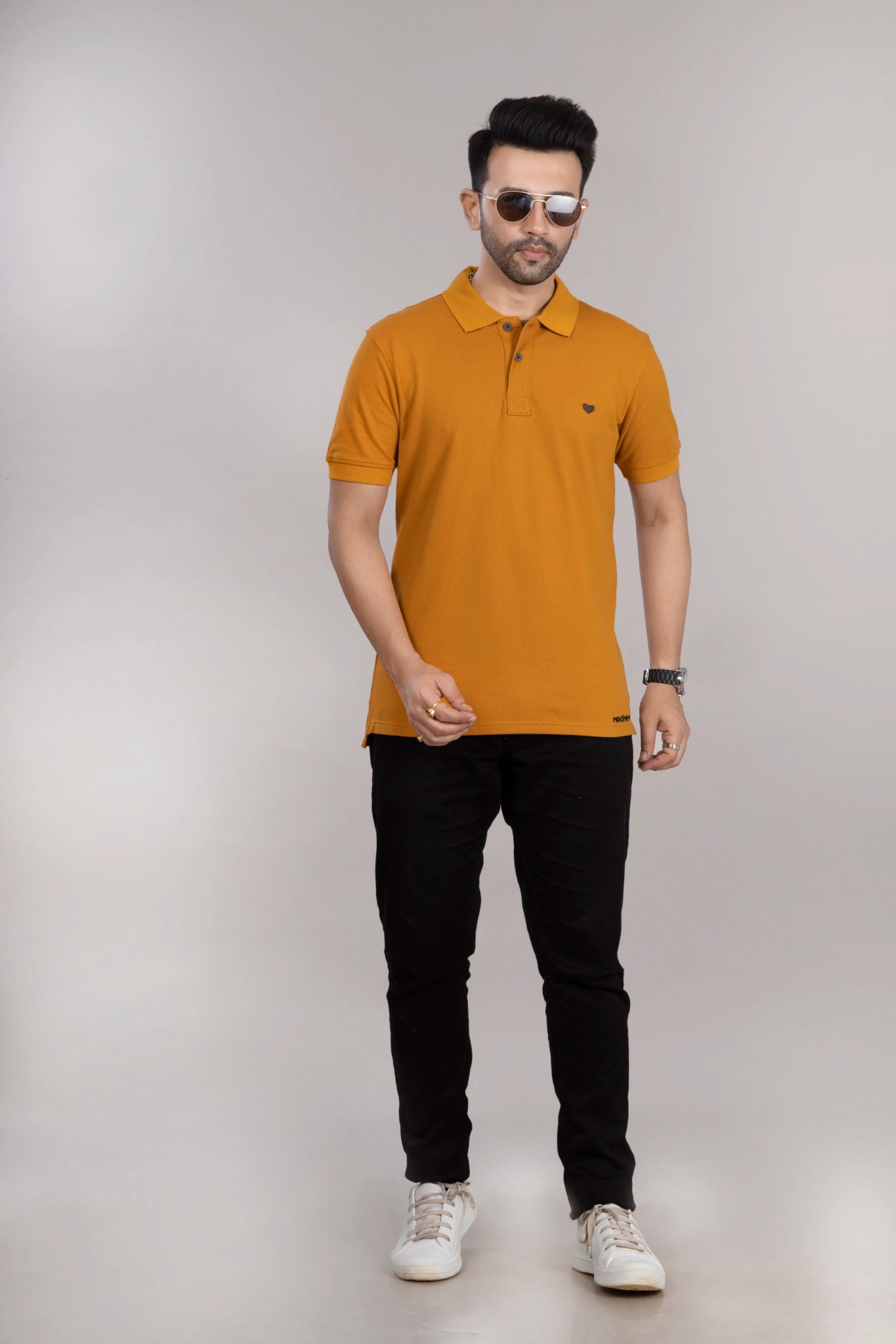 MAdMee Ace Polo - Sunset Mustard