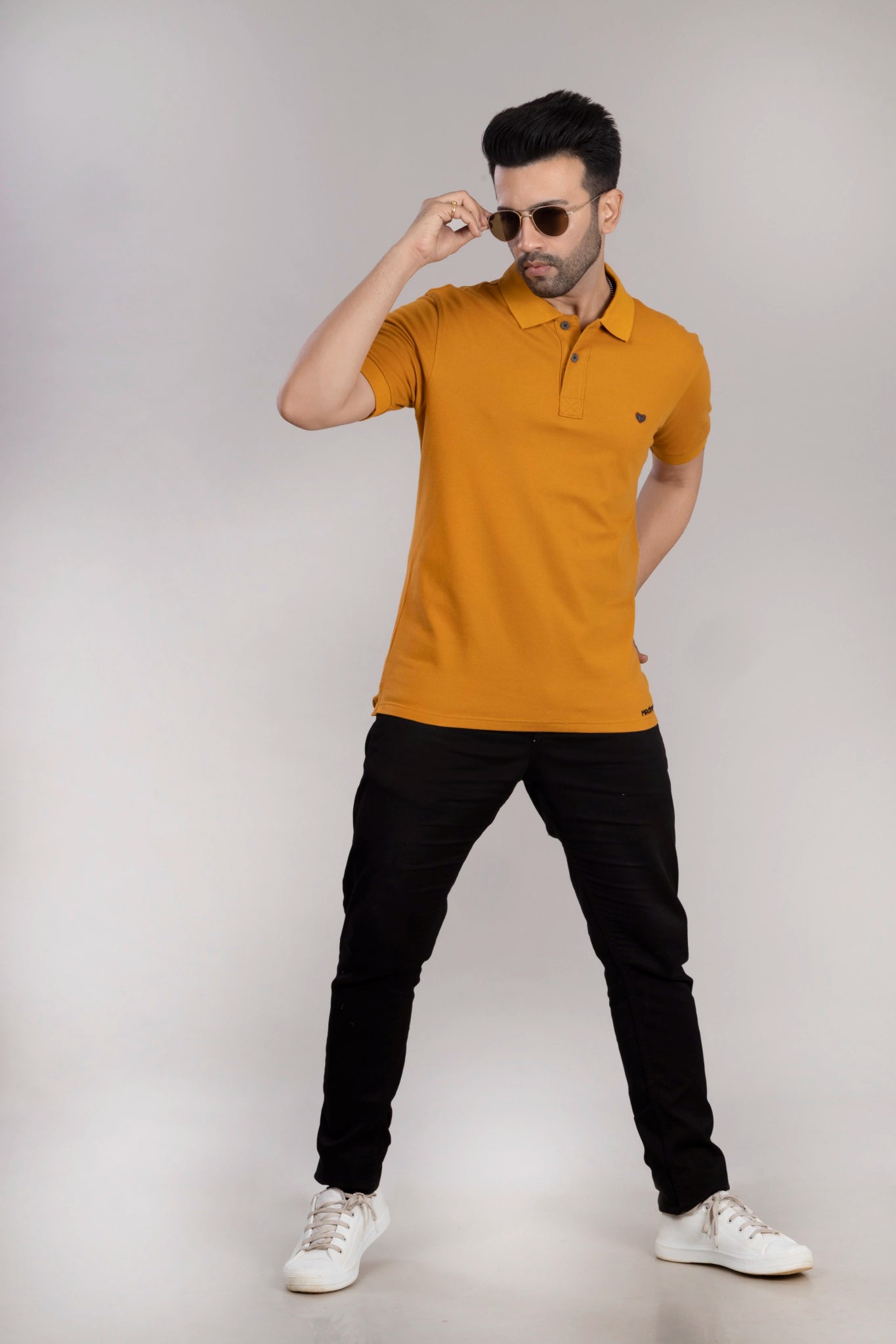 MAdMee Ace Polo - Sunset Mustard