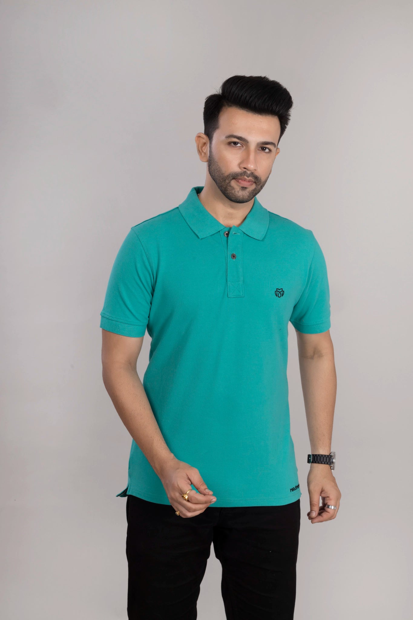 MAdMee Ace Polo - Turquoise Blue