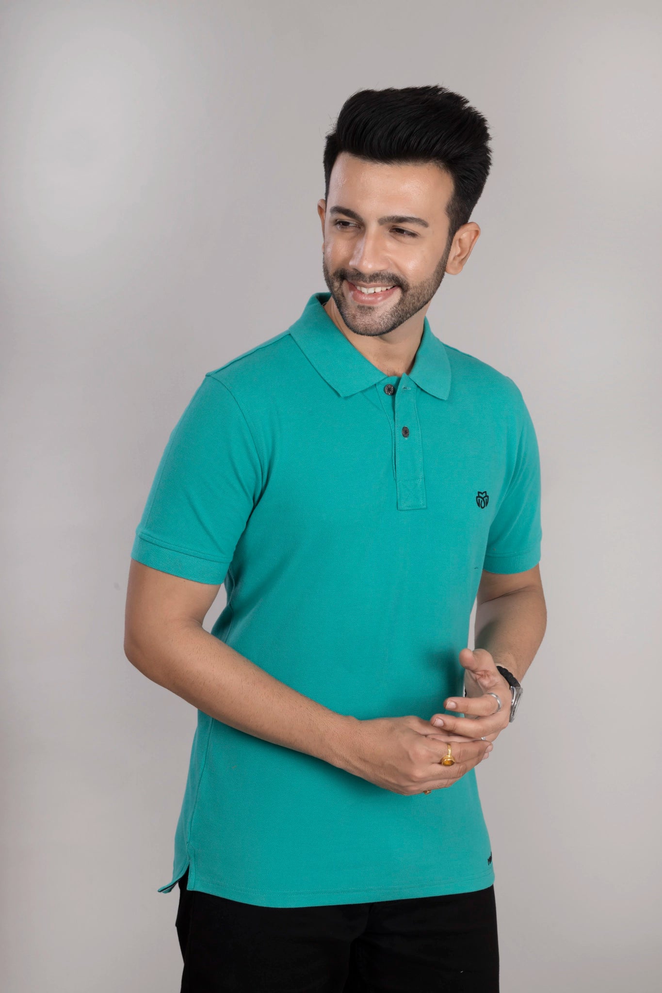 MAdMee Ace Polo - Turquoise Blue