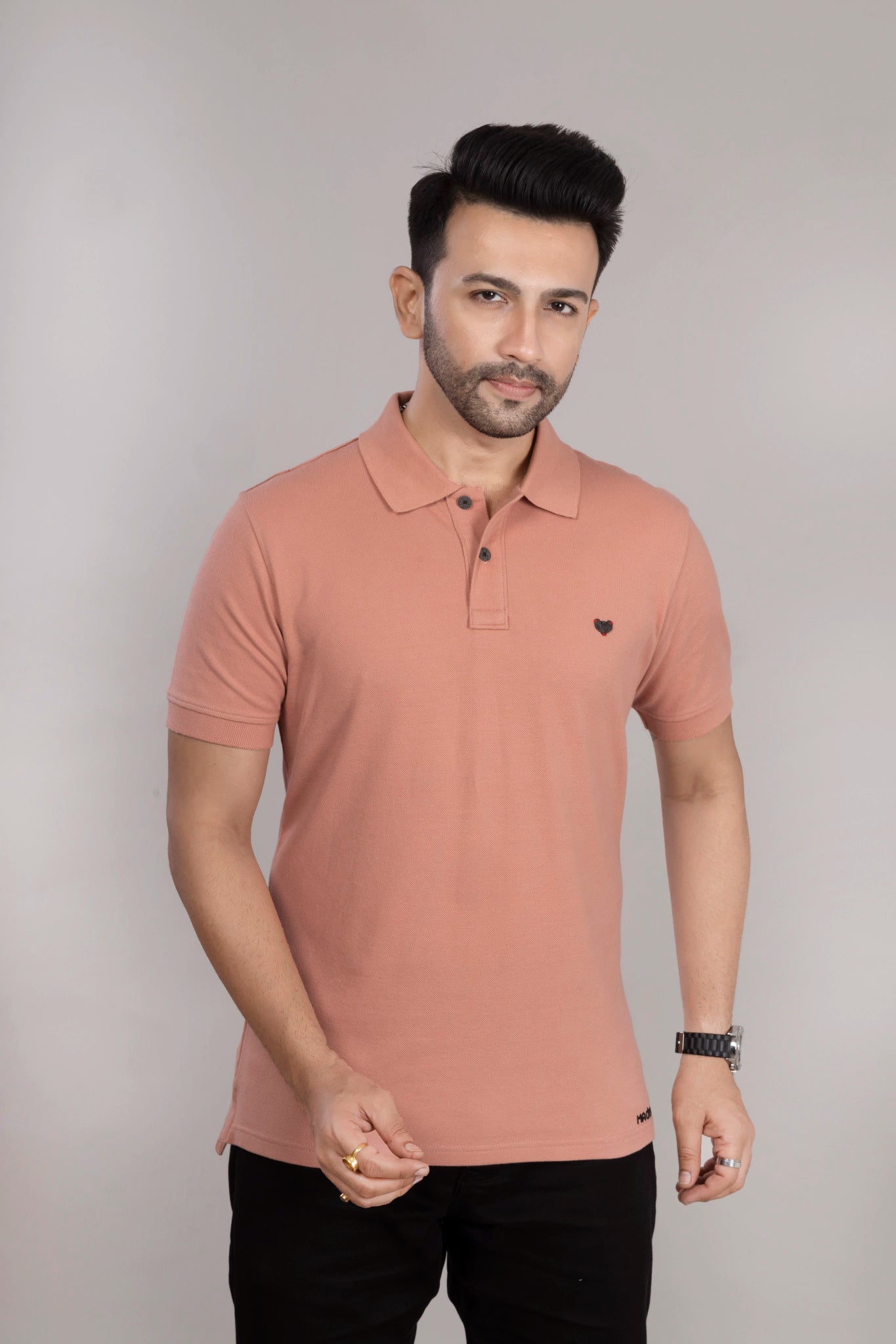 MAdMee Ace Polo - Dusty Peach