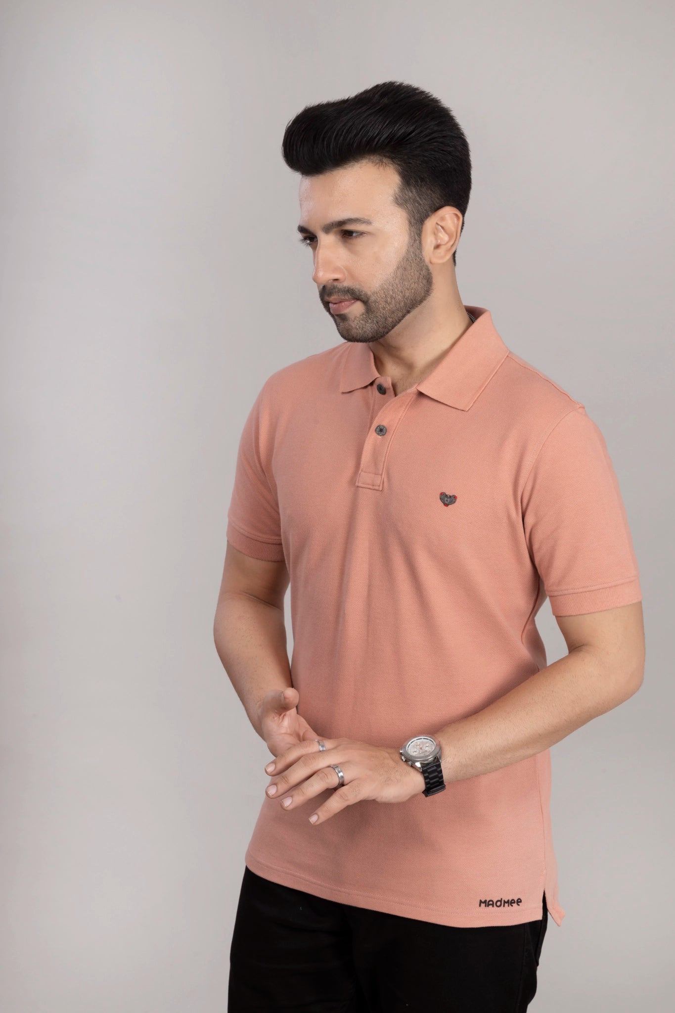 MAdMee Ace Polo - Dusty Peach