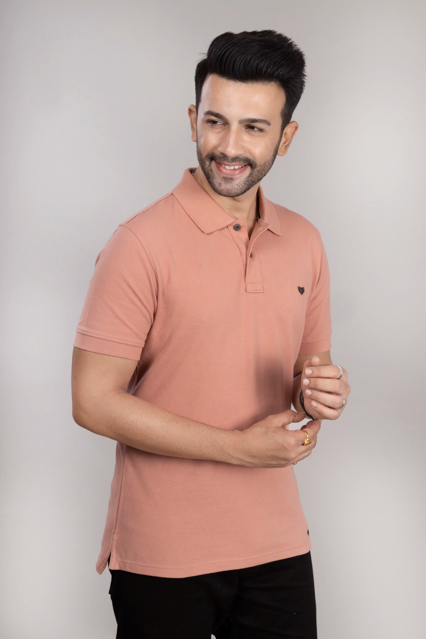 MAdMee Ace Polo - Dusty Peach
