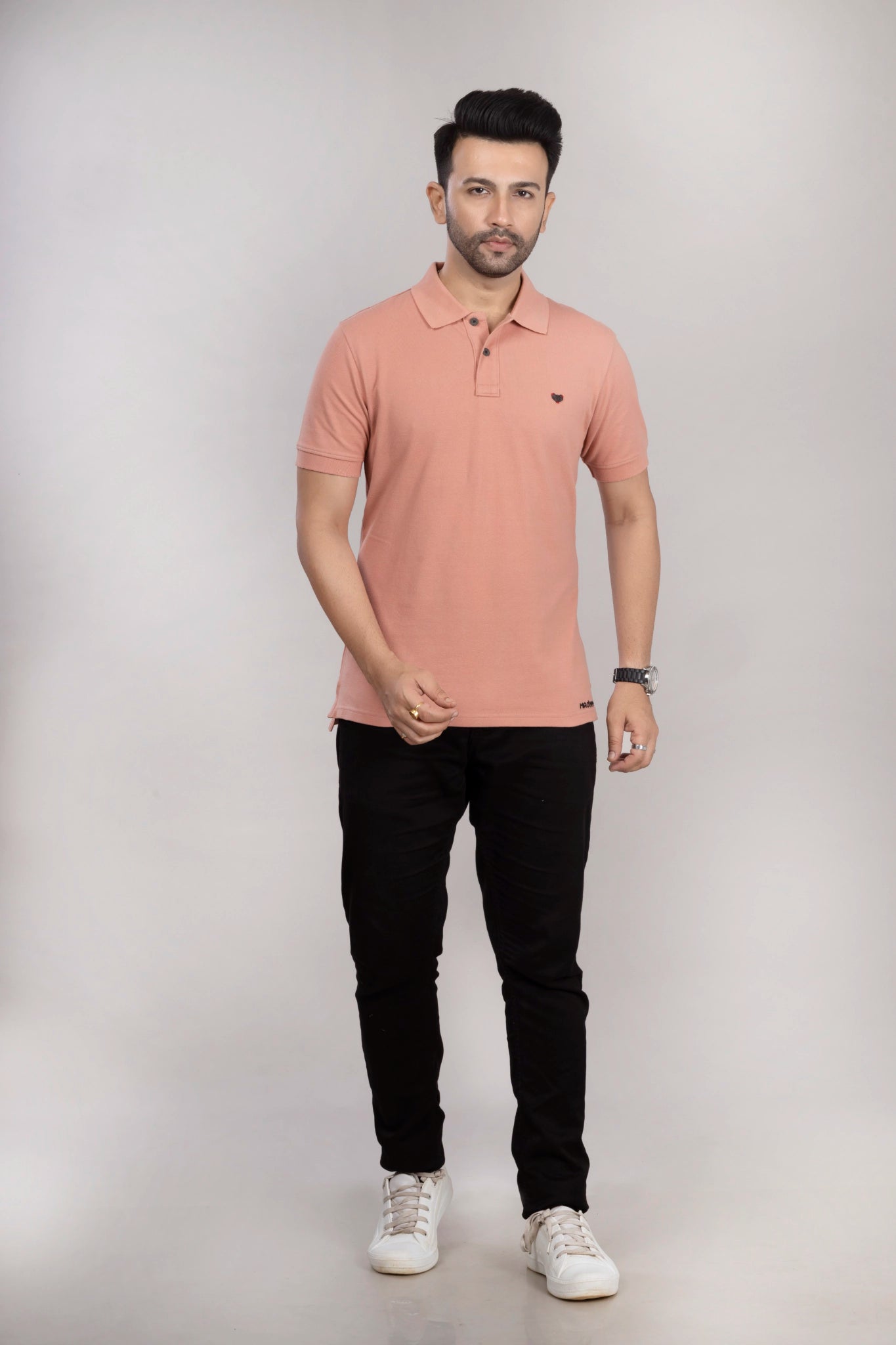 MAdMee Ace Polo - Dusty Peach