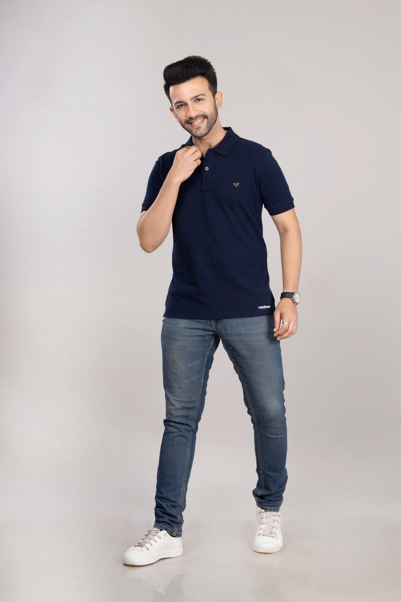 MAdMee Ace Polo - Deep Navy Blue