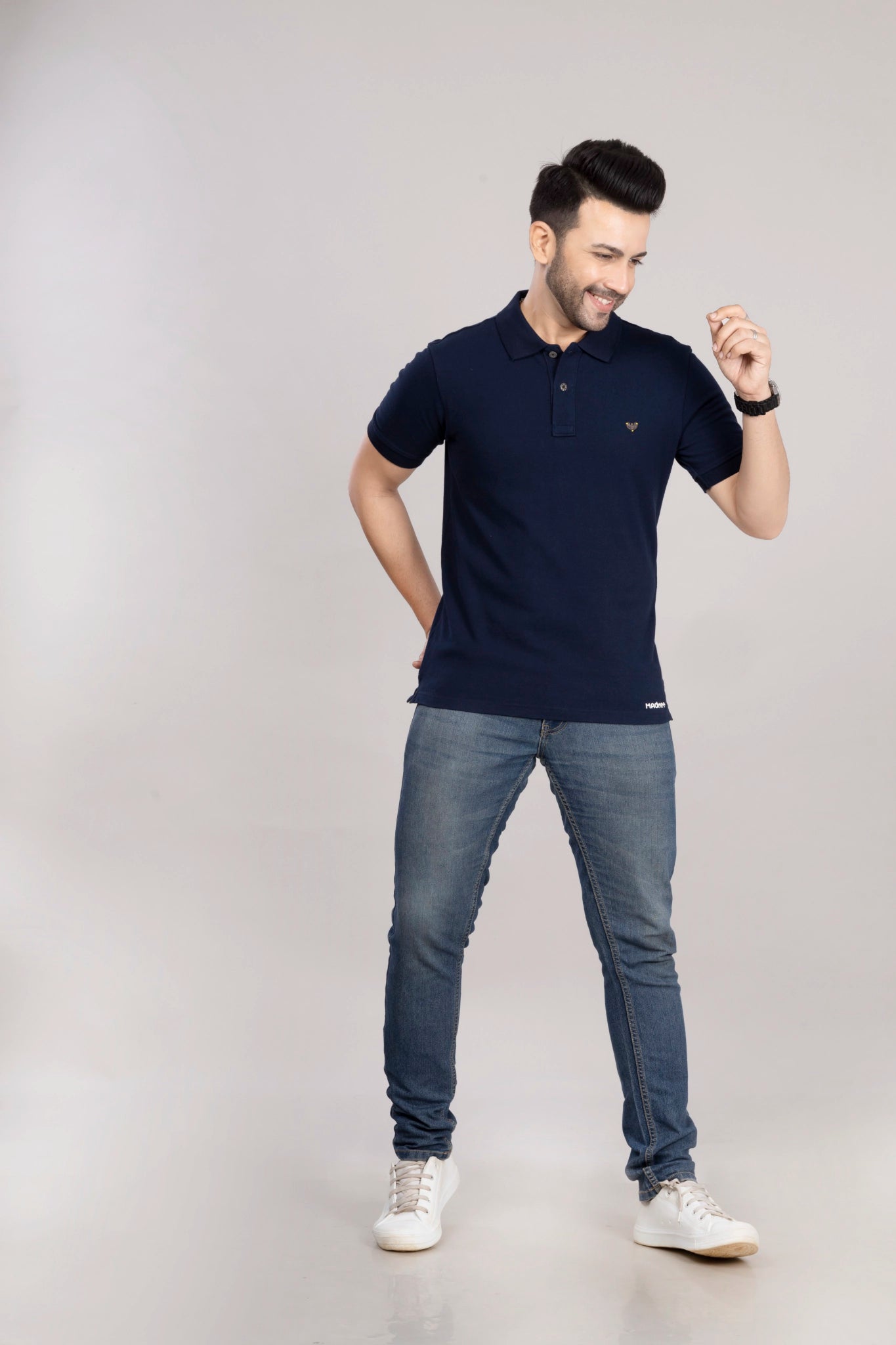 MAdMee Ace Polo - Deep Navy Blue
