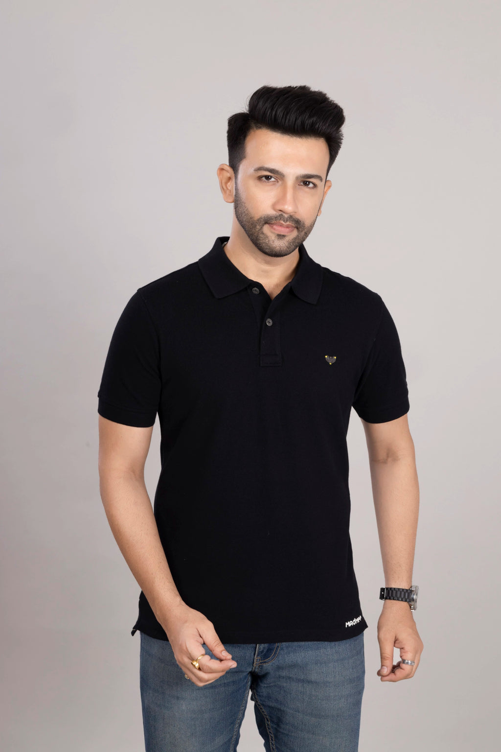MAdMee Ace Polo - Black