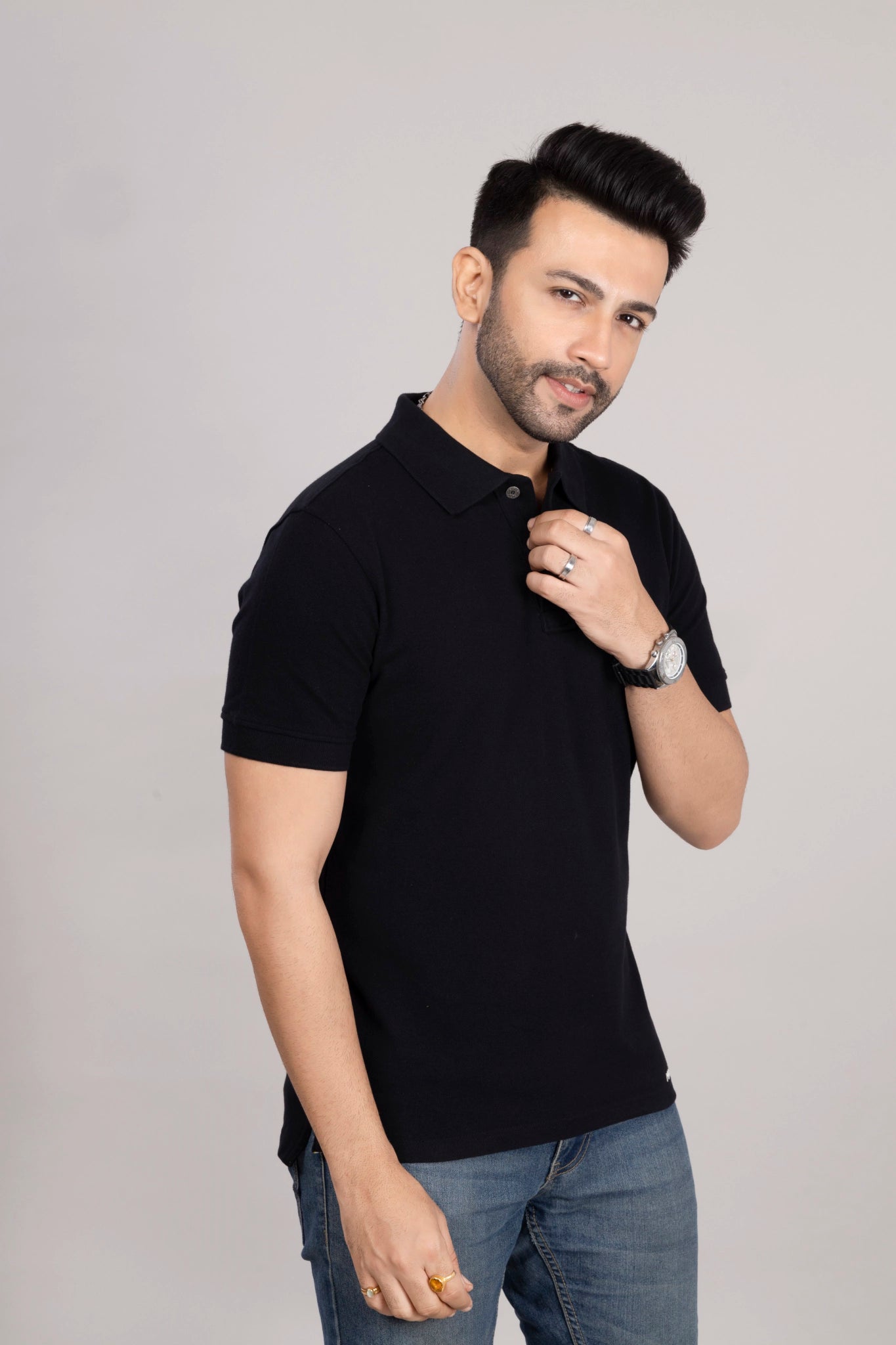 MAdMee Ace Polo - Black