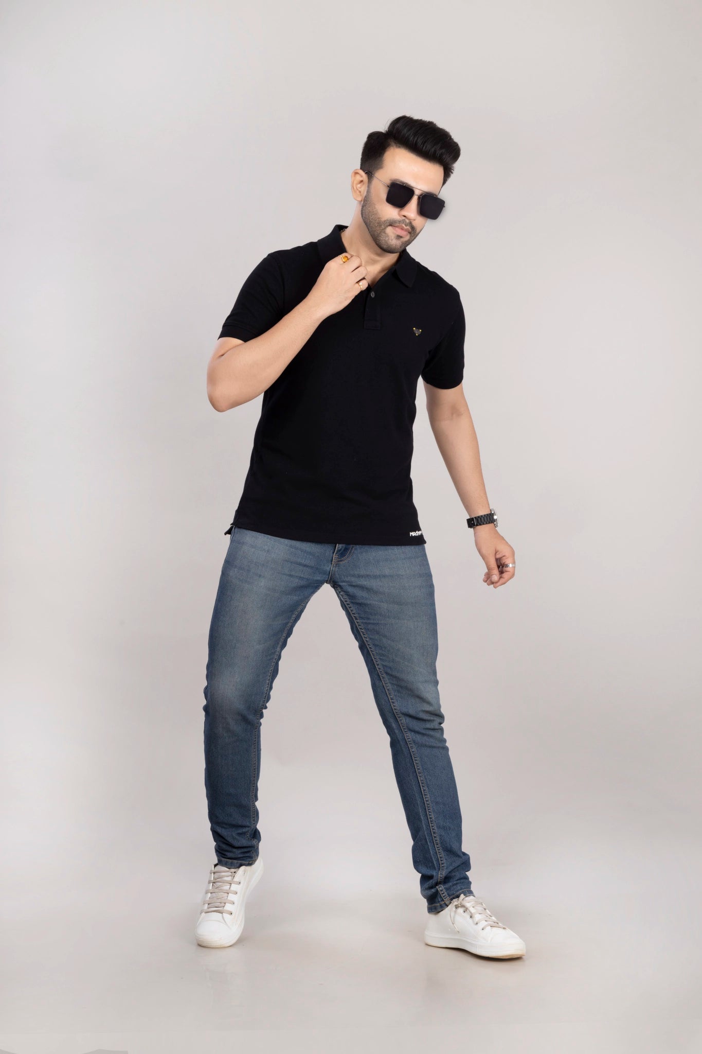 MAdMee Ace Polo - Black