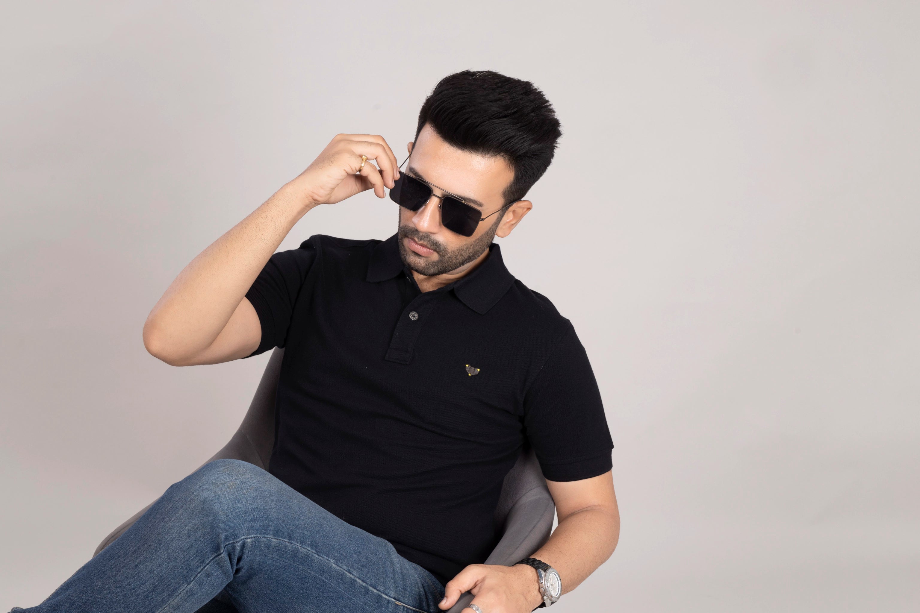 MAdMee Ace Polo - Black