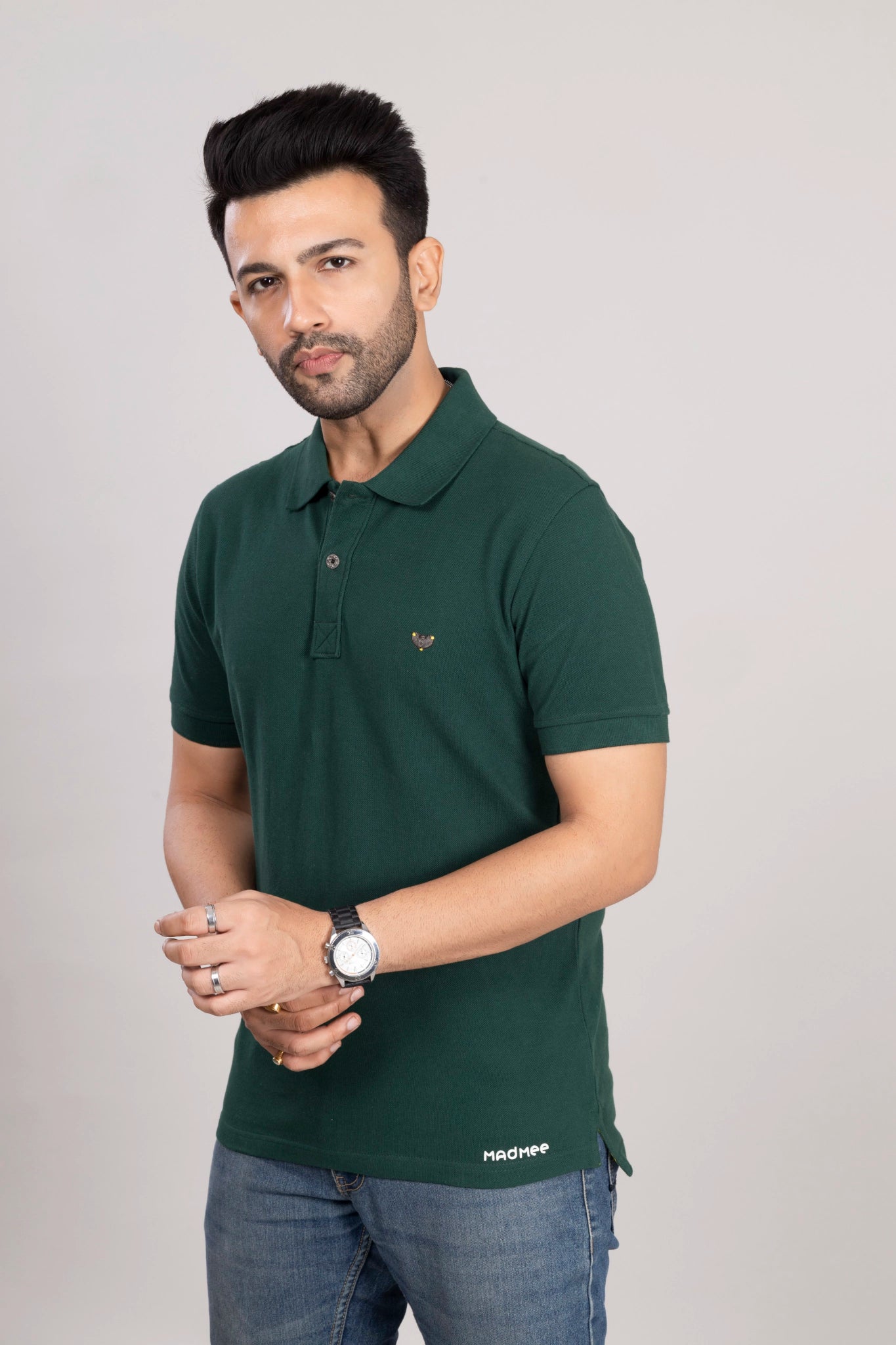 MAdMee Ace Polo - Forest Green