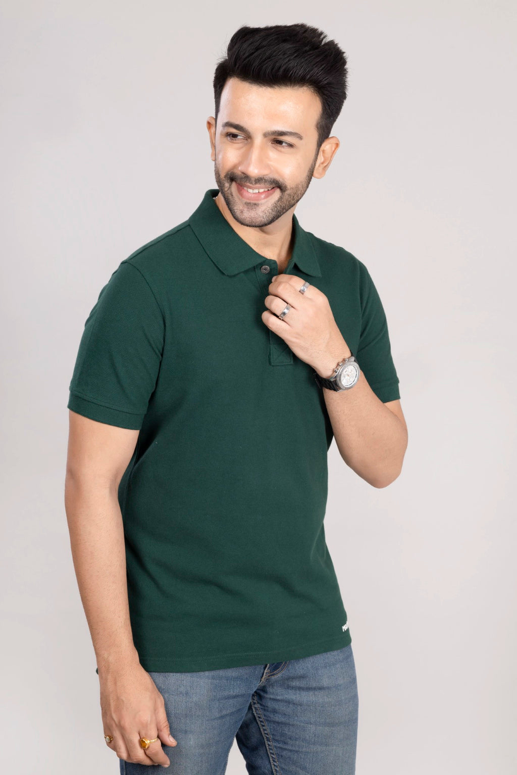 MAdMee Ace Polo - Forest Green