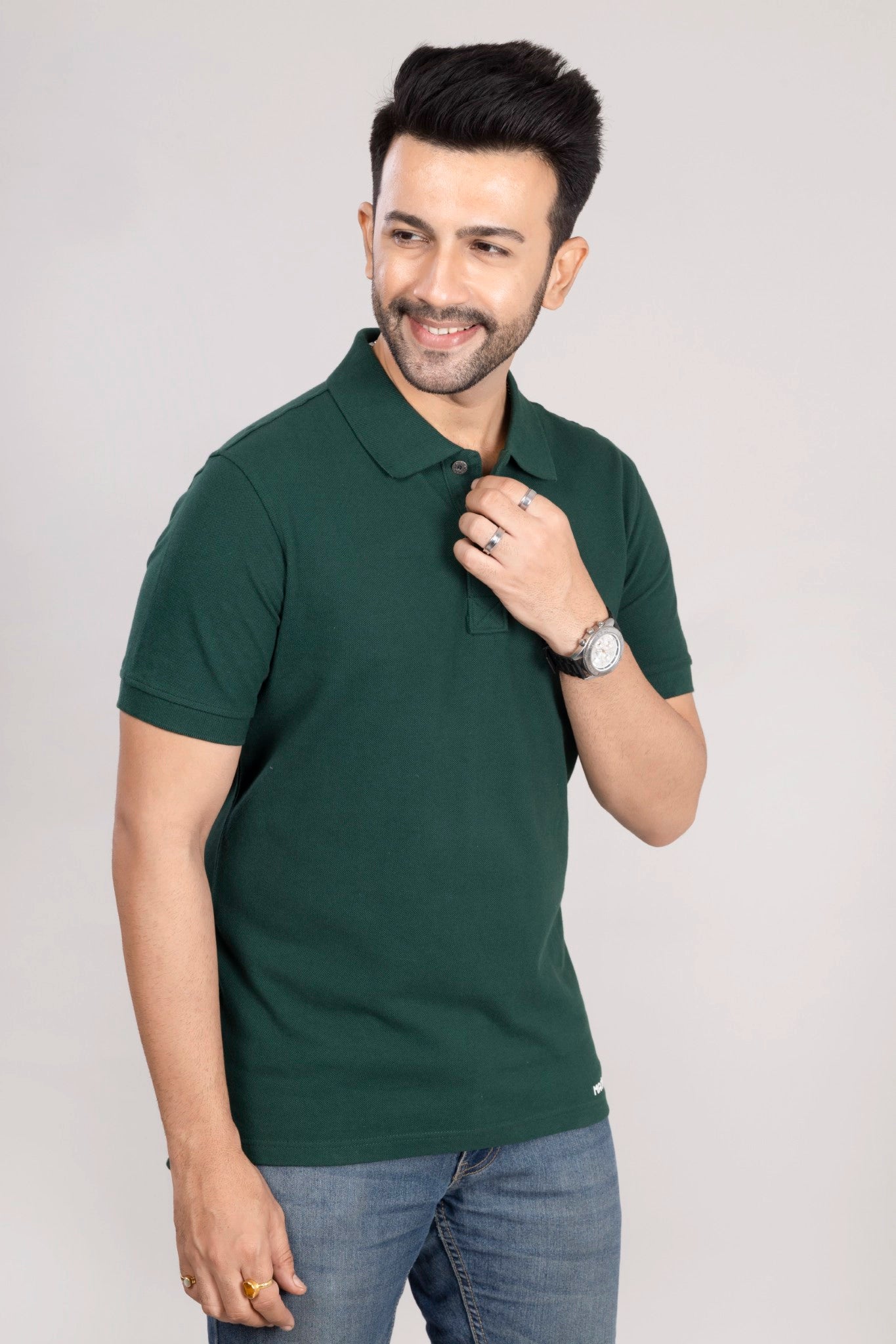 MAdMee Ace Polo - Forest Green