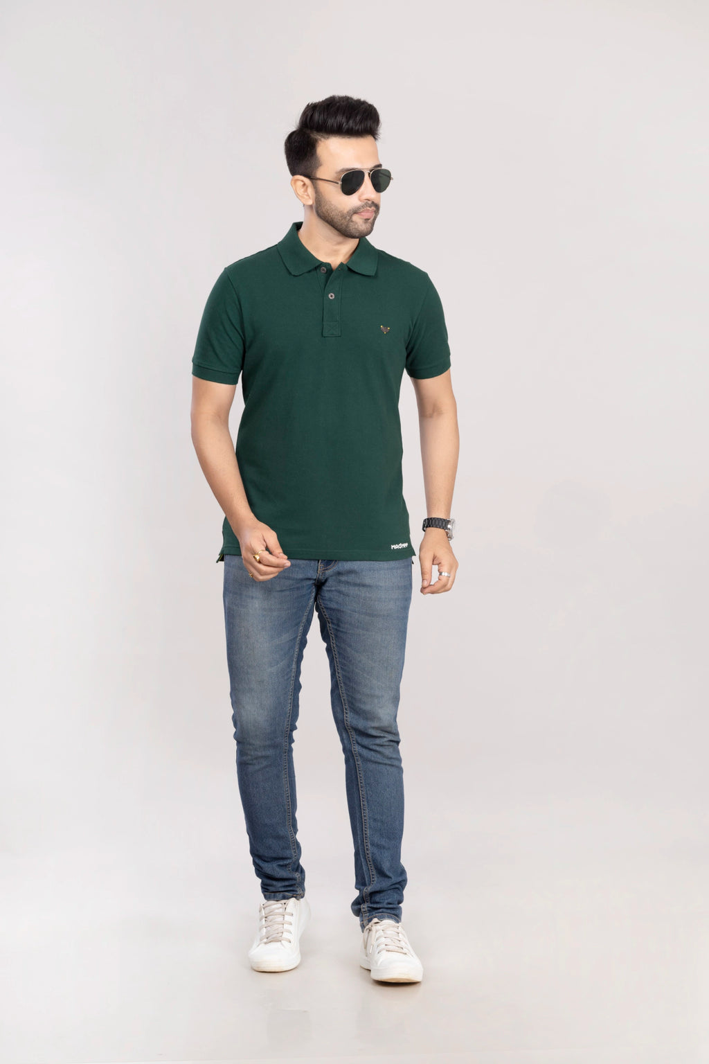 MAdMee Ace Polo - Forest Green