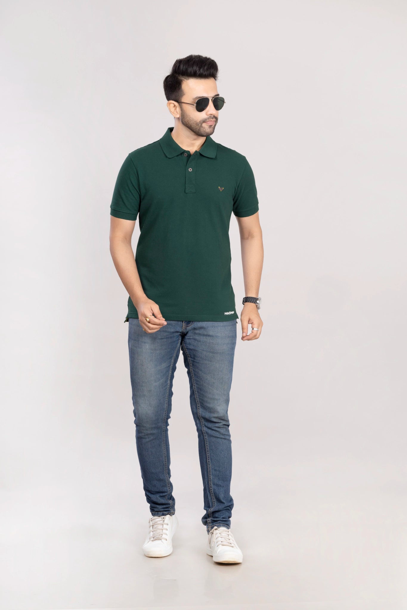 MAdMee Ace Polo - Forest Green