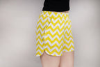 MAdMee Wave Cut Shorts - Lemon Waves
