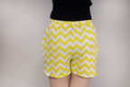 MAdMee Wave Cut Shorts - Lemon Waves