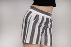 MAdMee StripeEase Woven Shorts - Cloud Stripe