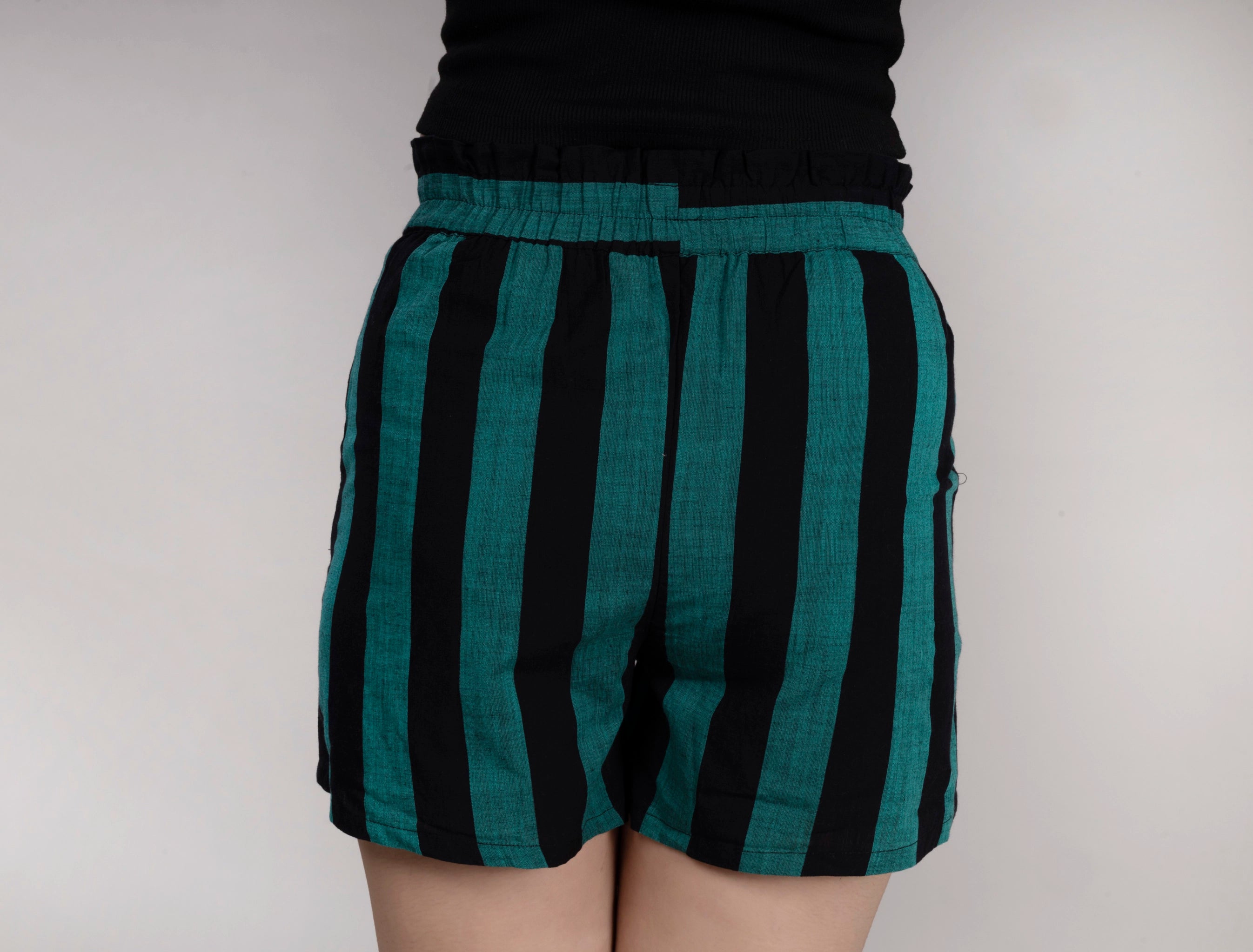 MAdMee StripeEase Woven Shorts - Jungle Stripe