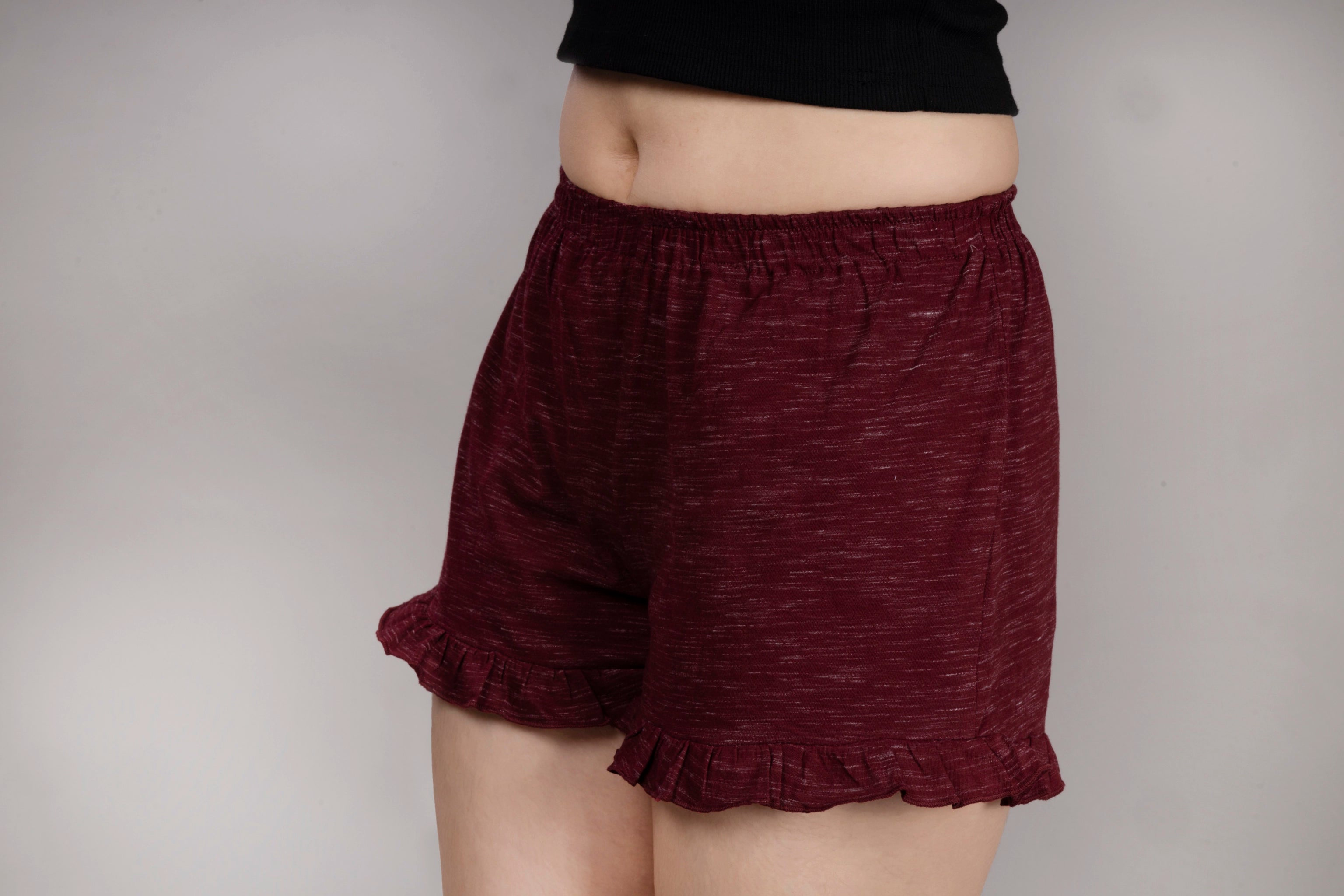 MAdMee Soft Knitted Co-ord Set – Wine Red