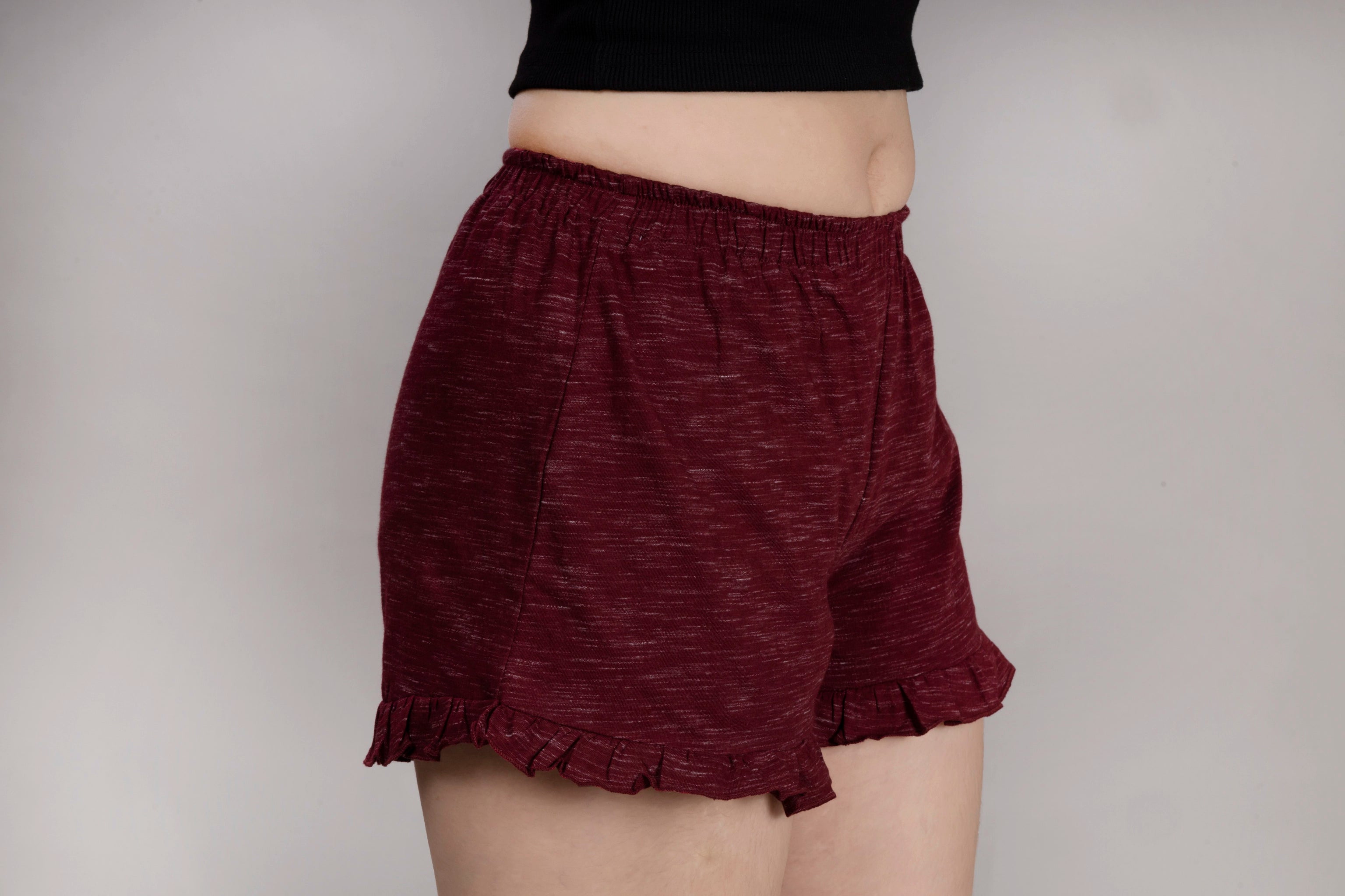 MAdMee Soft Knitted Co-ord Set – Wine Red