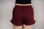 MAdMee Soft Knitted Co-ord Set – Wine Red