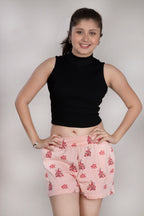 MAdMee BreezyFit Printed Shorts - Blush Coral