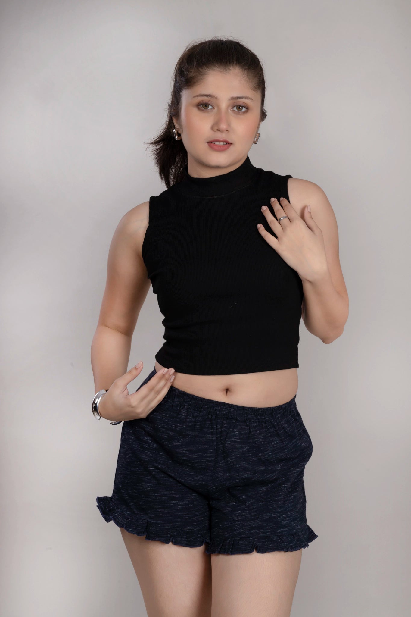 MAdMee Soft Knitted Co-ord Set – Midnight Navy