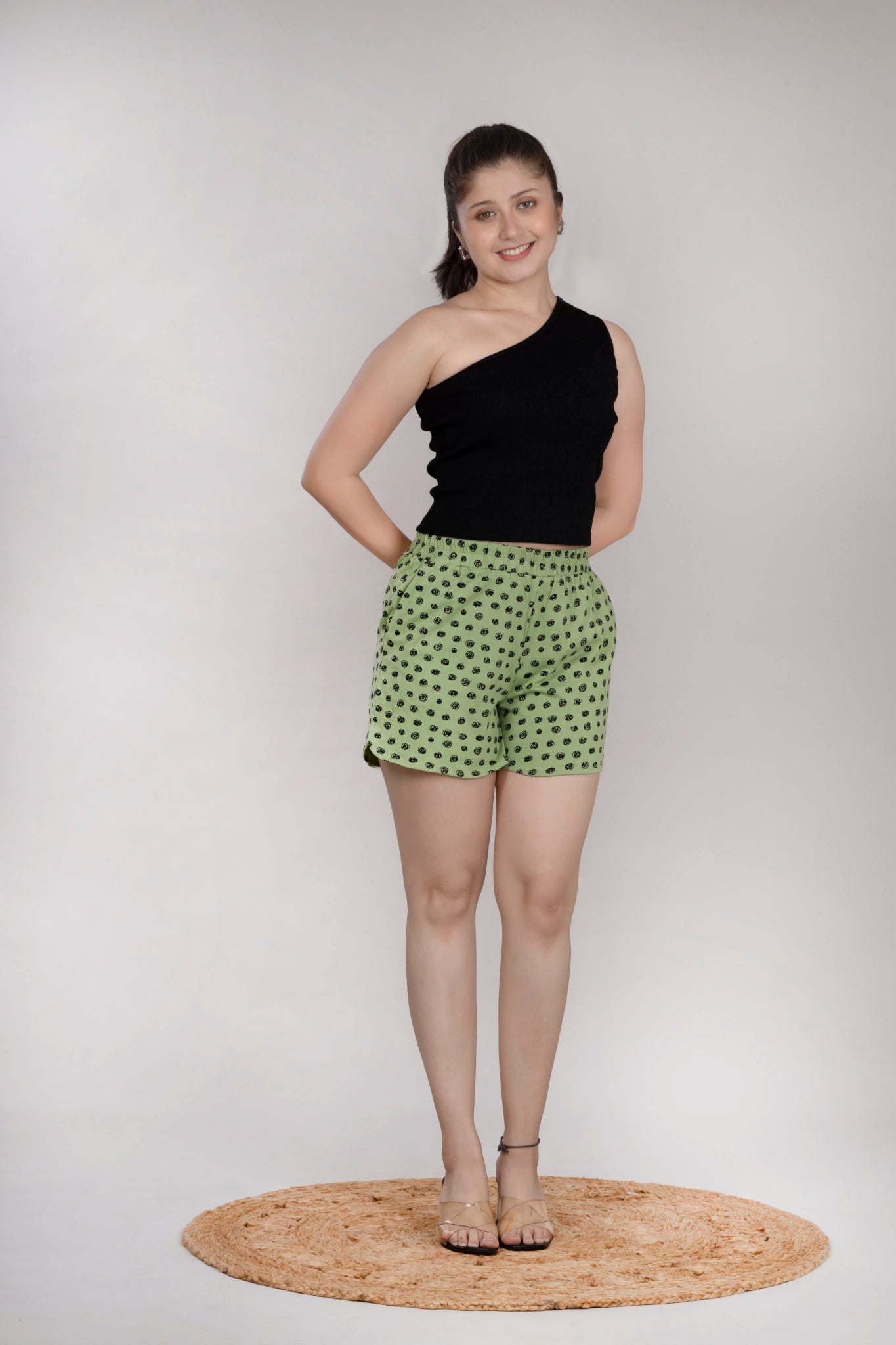 MAdMee Wave Cut Shorts - Forest Pop