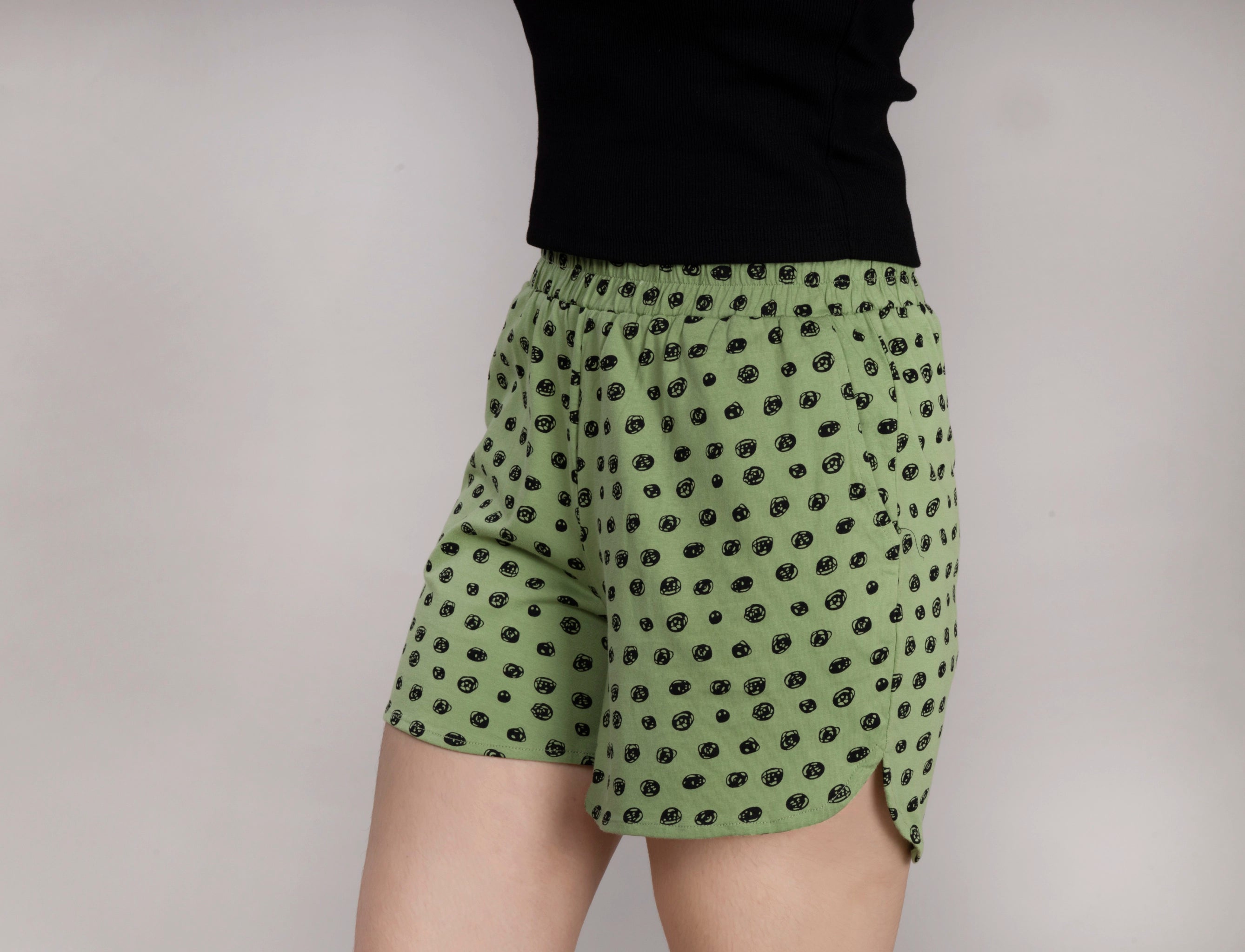 MAdMee Wave Cut Shorts - Forest Pop