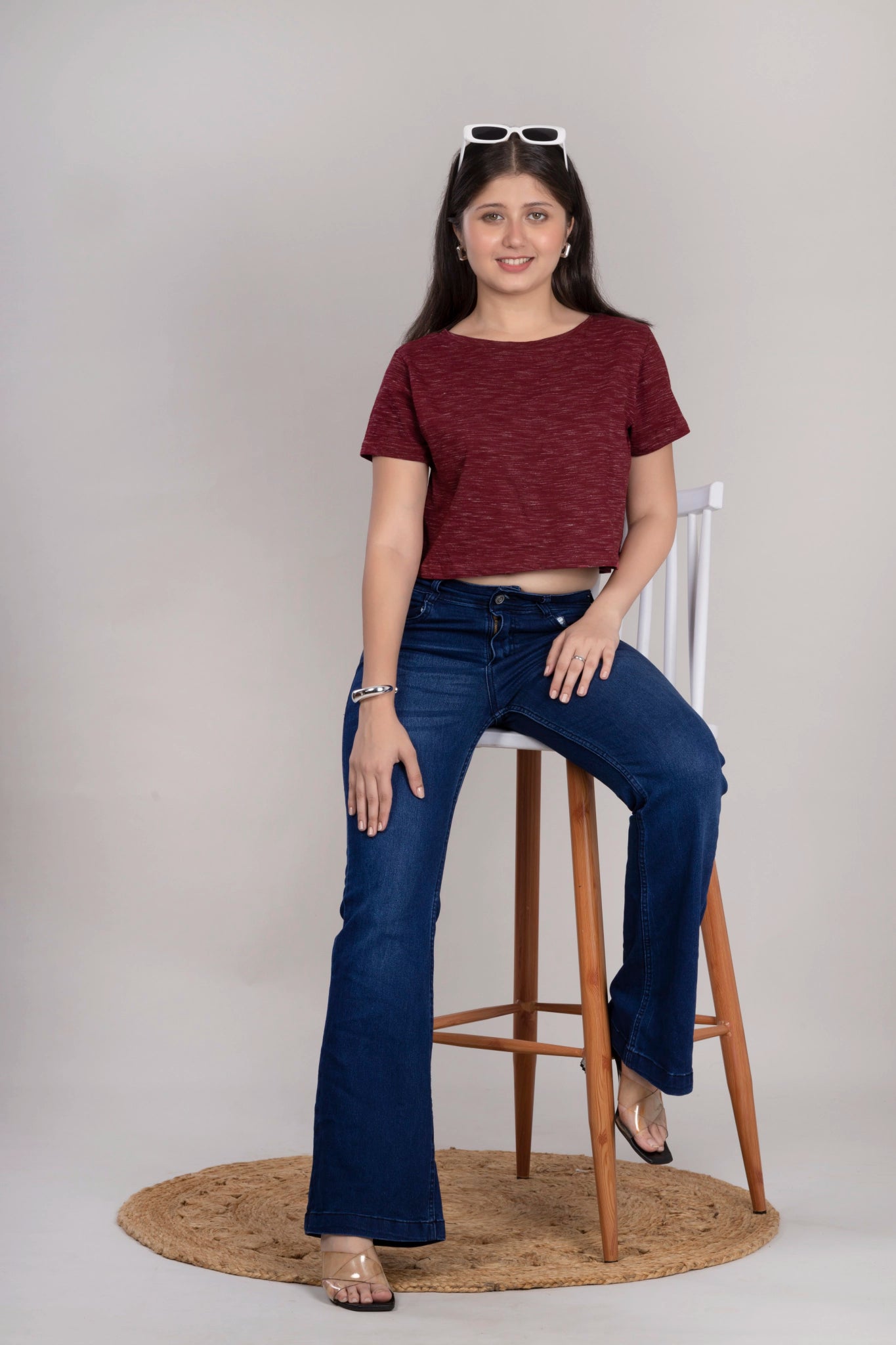 MAdMee Soft Knitted Co-ord Set – Wine Red