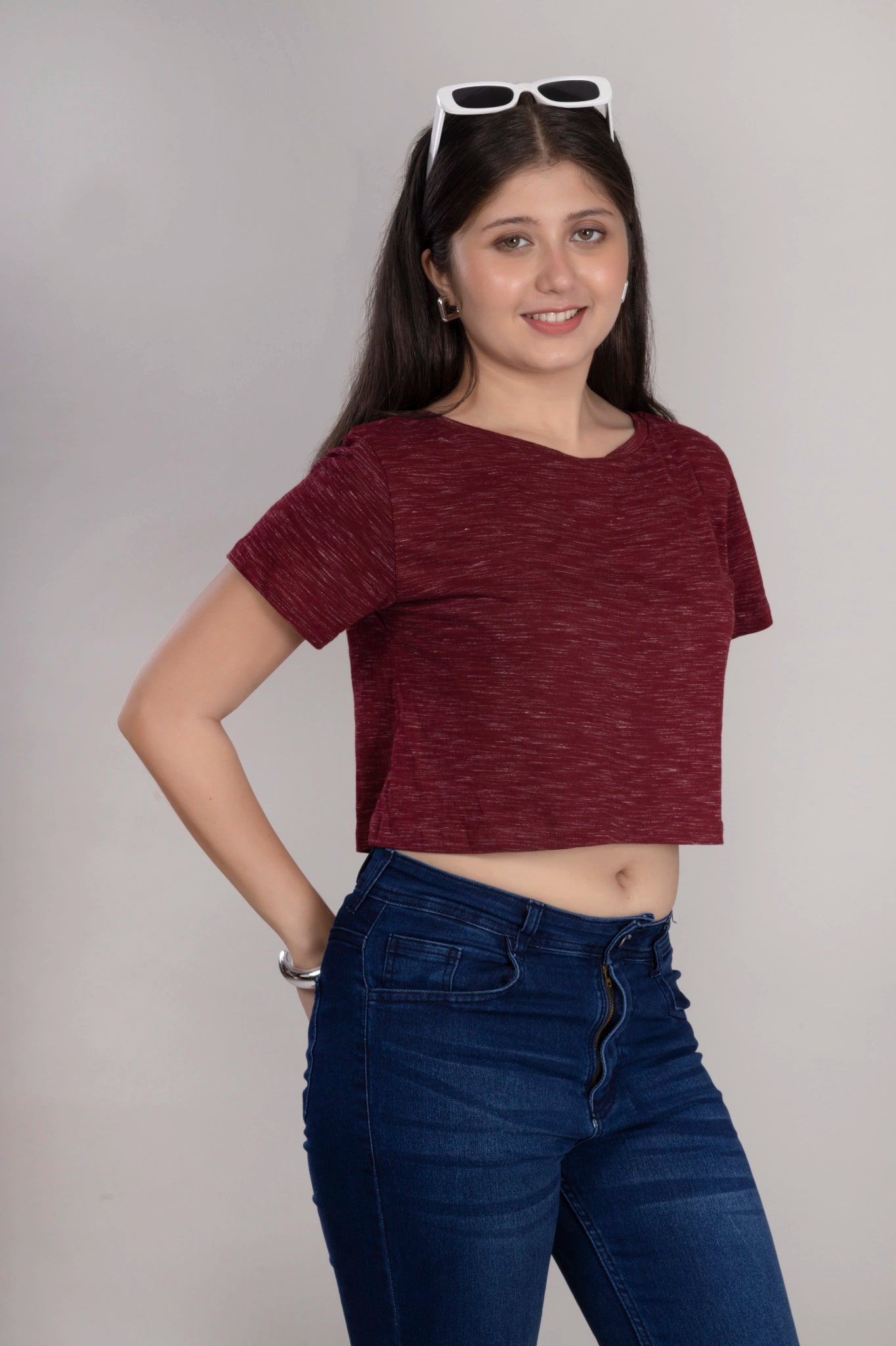 MAdMee Soft Knitted Co-ord Set – Wine Red