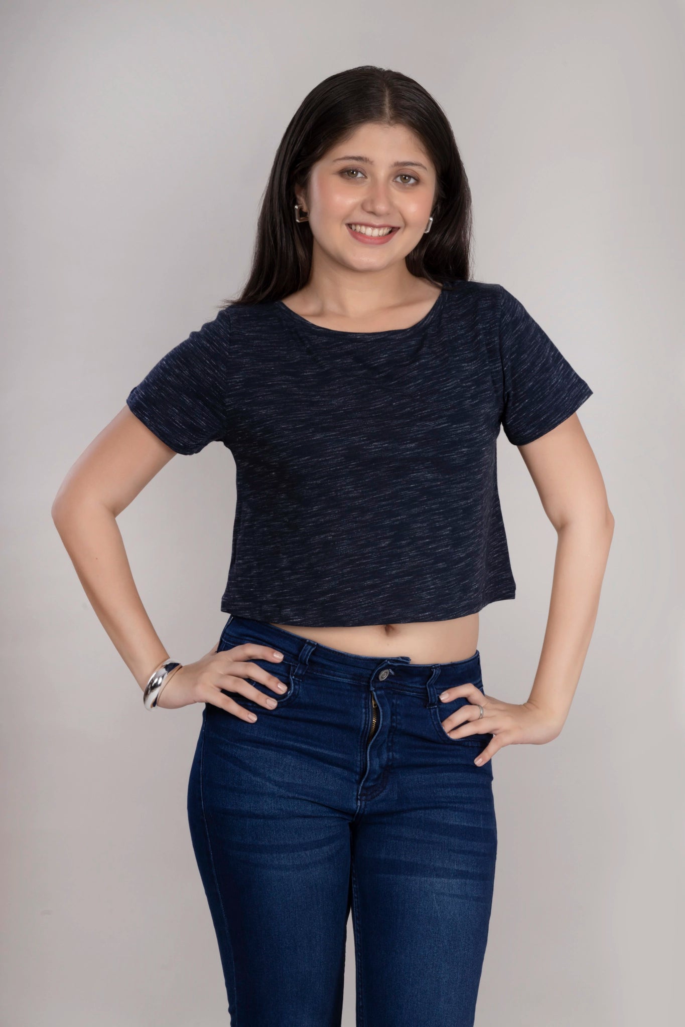 MAdMee Soft Knitted Co-ord Set – Midnight Navy