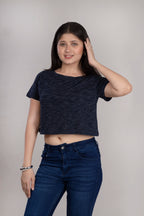 MAdMee Soft Knitted Co-ord Set – Midnight Navy