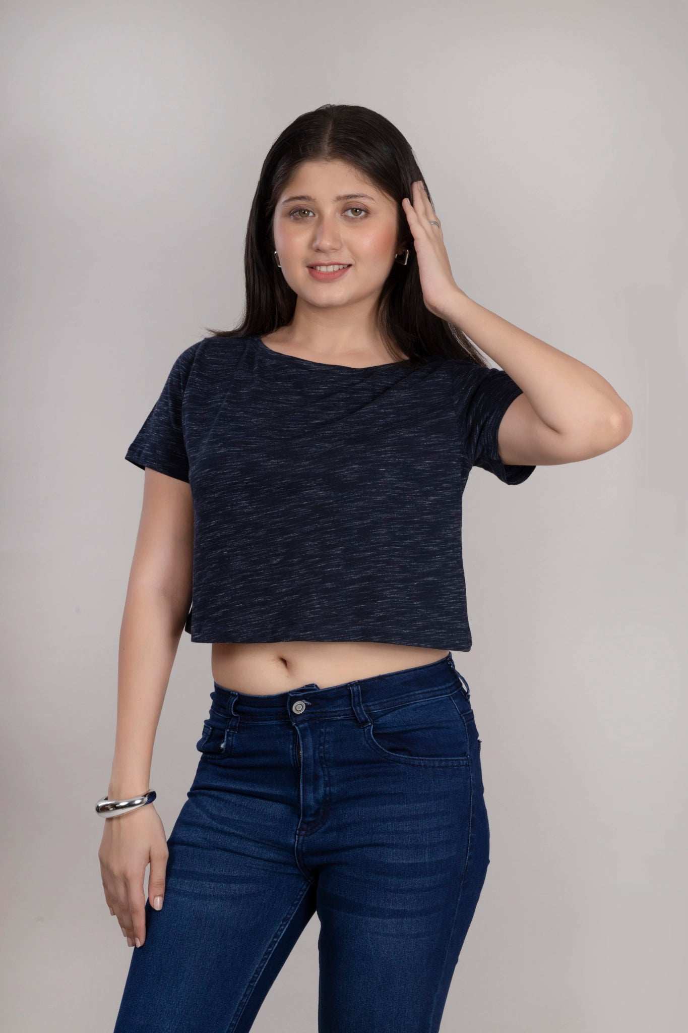 MAdMee Soft Knitted Co-ord Set – Midnight Navy