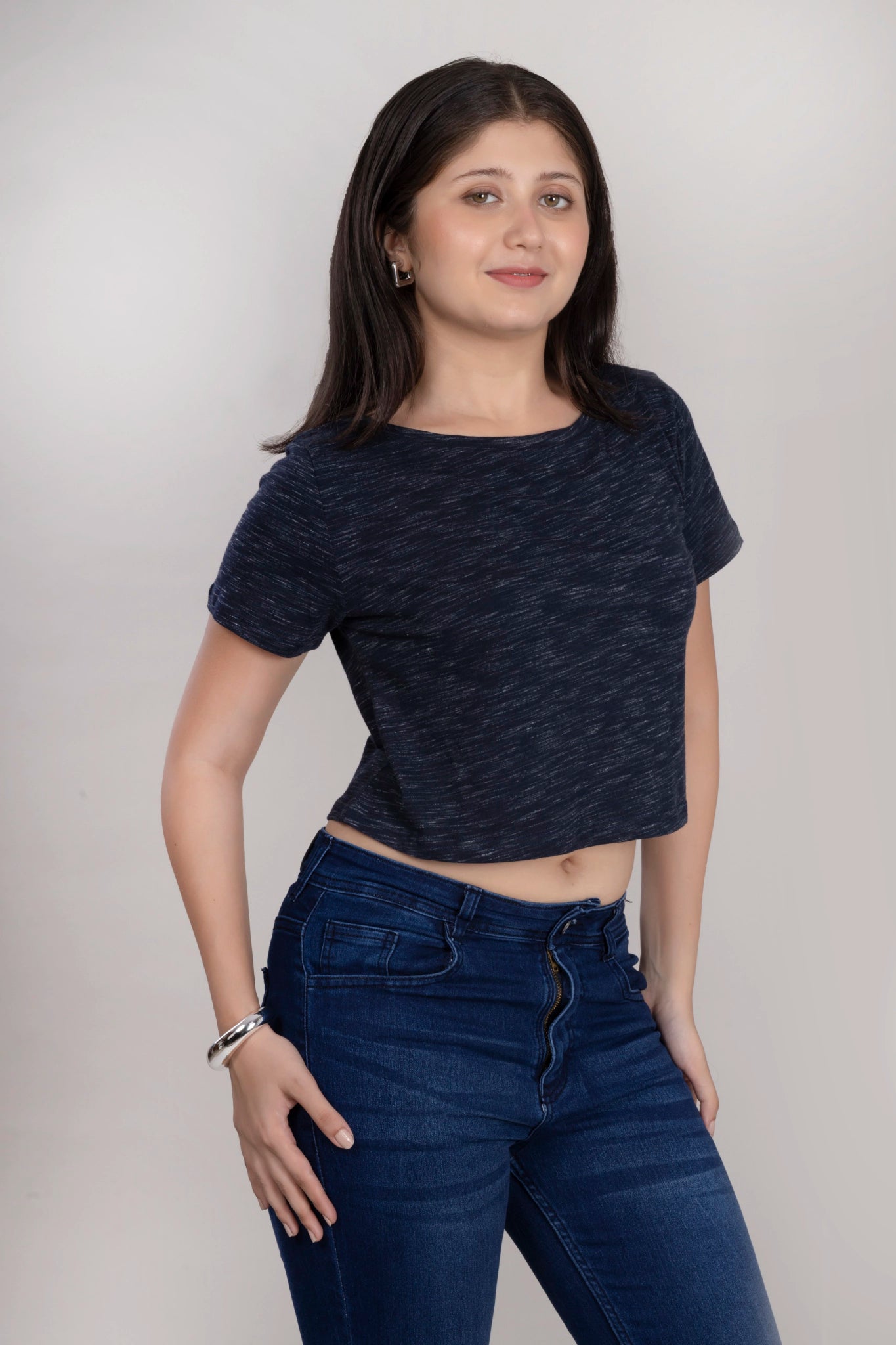 MAdMee Soft Knitted Co-ord Set – Midnight Navy